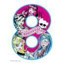 Monster High Number 8 Edible Icing Image